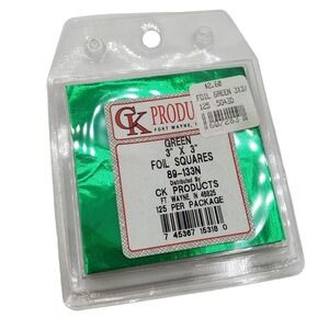3" x 3" GREEN FOIL Candy Wrappers‎ Pack of 125 total NEW CK Products